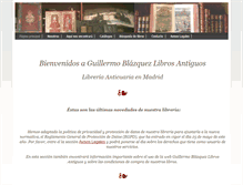 Tablet Screenshot of libreriablazquez.com